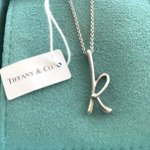 Tiffany Elsa Peretti Letter ‘k’ Pendant